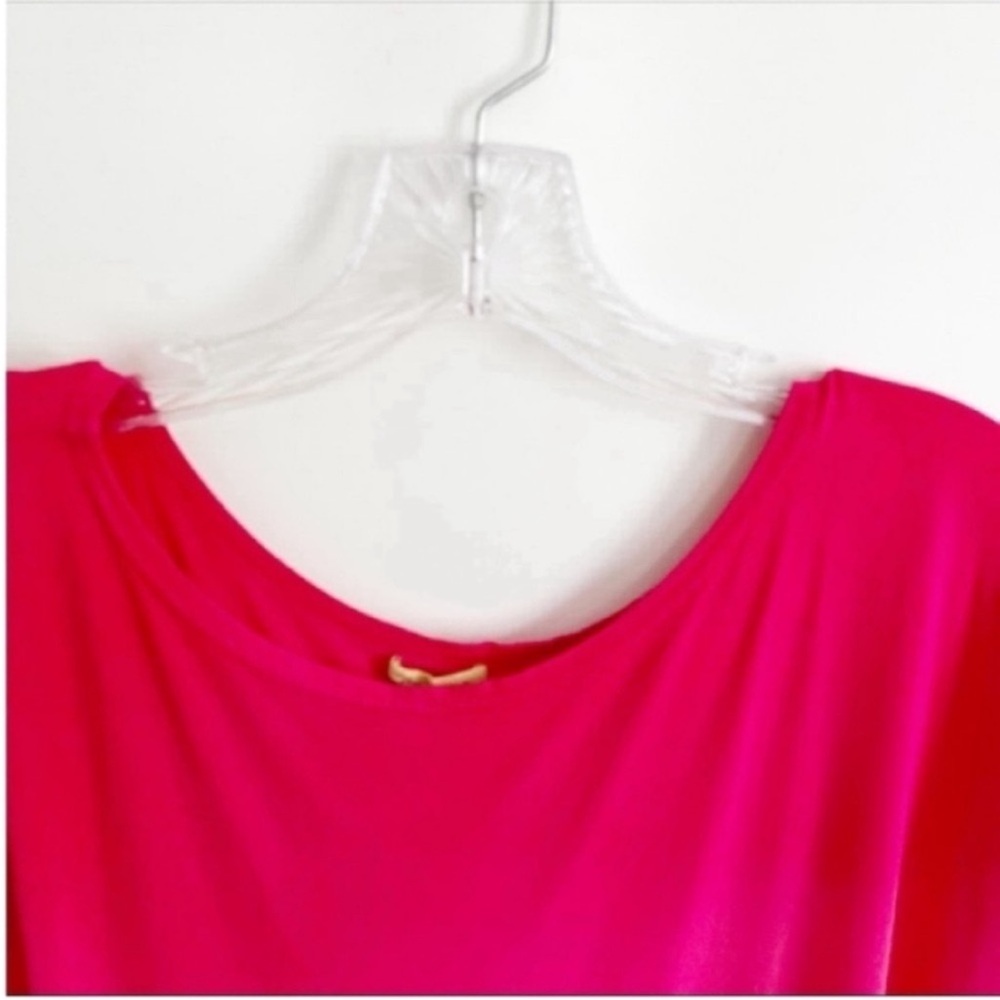 Piko 1988 The Perfect half sleeve tunic shirt red oversized short sleeves - Picture 3 of 7